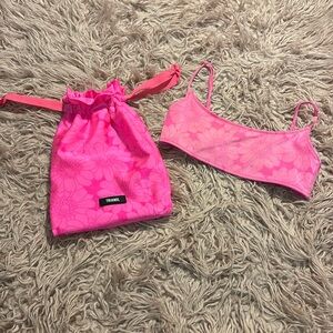 Triangl Mica Pitaya Floral Bikini Top with Bag